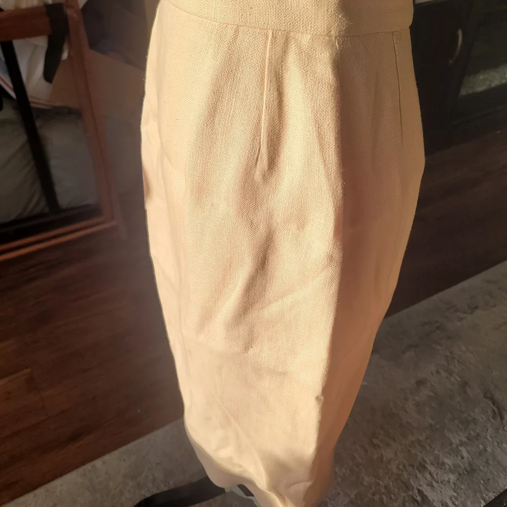 CHANEL Beige Pencil Skirt